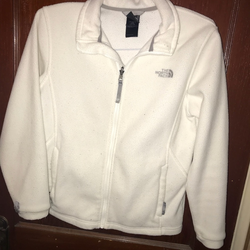 White child’s XL NorthFace